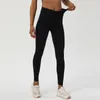 Active Pants Solid Color Soft Fitness High midja Yoga Leggings Compression Women Sports Pant Cross Comprehensive Training Jogging