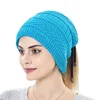 Beanies Beanie/Skull Caps Autumn Winter Hat Women Streting Crochet Cap Hats Scarf Dual目的の暖かい女性