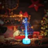 Noel Süslemeleri 10 PCS Fiberoptik Ağaç Oyuncakları Led Aydınlık