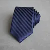 Bow Ties High Quality Gold Men's Tie 7 CM Business Work Wedding Necktie Gentelman Striped With Gift Box