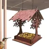 Other Bird Supplies Houses Feeder Waterproof Solid Cottage Wood Wild Durable Wooden Hanging Porch House