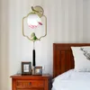 Wall Lamp Modern Chinese Zen Lotus Bedside Creative Style Corridor Living Room Balcony Bedroom Bird