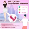 Massaggiatore per adulti Vibratore del punto G per le donne Banenu App Control Collant a farfalla perfettamente aderente Clitoride Ano