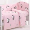 مجموعات الفراش للأطفال مجموعة من القطن الكرتون سرير السرير الوفير المولد ورقة حاف غطاء واقي الطفل قابلة للغسل