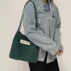 Avondtassen nylon waterdichte tas puur kleurontwerp canvas Japanse harajuku studenten eenvoudige schouder dames handtas shopper