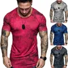 T-shirts pour hommes 2023 Summer Sports Tshirt Tie-dye O-Neck Short Sleeve Men Tops