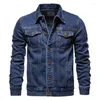 Men's Jackets 2023 Denim Shirts Cotton Slim Fit Men Casual Long Sleeve Mens Jeans Shirt Spring Autumn Fashion For