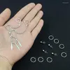 Hoop Earrings Anime Horimiya Miyamura Izumi Ear Clip Lip Chain Earring Stainless Steel Punk Brinco Grunge Cosplay Prop Accessories