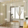 Curtain YokiSTG Line Curtains 300x260cm Shiny Tassel Multicolor Stripe For Living Room Bedroom Divider Door Home Decoration