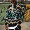 Men's Hoodies 2023 Colorful Leopard Print Hoodie 3d Sweatshirt Men/Women Autumn And Winter Coat Clothing Funny Jacket Black