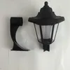 Wandlamp zonne -led buiten waterdichte tuin zeshoekige rechtbank lichtlichten voor decor