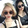 Solglasögon Korea Milk Tea Women Cool Street S Sunshade Glasses Dammsäker vindtät ridning UV400 Män