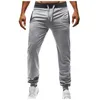 Pantalons pour hommes Sports pour hommes Jogging décontracté Léger Pantalon de couleur unie pour l'extérieur Confortable Entraînement quotidien Fitness Trackpants