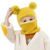 Beretti Cappello Cappello Cappello per bambini Cappelli da neve per bambini Cappelli per teschi per cappotto invernale Girls Boys Girls Ore Earflap 1-7T