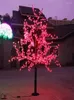 Kerstdecoraties 1,5 m 1,8 m glanzende LED Cherry Blossom Tree Lighting Waterproof Tuin Landschap Decoratielamp voor bruiloftsfeest Chrisma