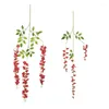 Decoratieve bloemen 12 PCS Wedding Decoratie Kunstmatige bloemensnoer Simulatie Wisteria Plafond hanger Corridor Decor