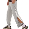 Pantalons pour hommes hommes survêtement décontracté Type ample contraste couleur simple boutonnage Absorption de la sueur pantalons de survêtement pantalons entraînement masculin