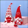 Outros suprimentos de festa festiva 2022 favor o Faceless Doll Dony Day Decorations Lover Ornament Dwarf Bow Arrow Cupid Rudolph Windo OTA7A