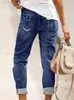 Jeans da donna 2023 Vintage Sexy a vita alta da donna strappati Boyfriend Jean pantaloni da donna Street Style pantaloni in denim dritto in difficoltà