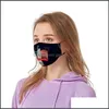 Maschere di design 3D Panno Viso Bocca Maschera America Festival Bandiera Bambino Annunci Respiratore regolabile Lavabile Ventilazione Mascarillas Orig Dhkhk