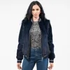 Damesbont Faux Heerlijke Baseballjas Damesjas Herfst Winter Mode Casual Bomber Real Raccoon Uitloper