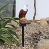 Eagle Shape Solar LED Garden Stake Lights Lawn Lamp Decoration Accessories