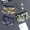 Underbyxor stil andningsbara män underkläder mjuk bekväm Boyshort Youth Fashion Boxers