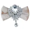 Noeuds Papillon Personnalisé Original Mariage Noeud Papillon De Luxe Strass Velours Col Fleur British Business Banquet Party Hommes Marié Bijoux