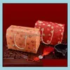 Andra evenemangsfestleveranser presentf￶rpackning Kraft Paper Candy Tote Bag Fruit Nut Food Packaging Chinese Year Decoration PartyFavors SN4358 DH09B