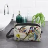 Sacs à cosmétiques Wassily Kandinsky motif abstrait sac de voyage segment bleu toilette maquillage organisateur dames beauté stockage Dopp Kit