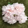 Decorative Flowers European Simulation Bouquet Wholesale Leafless 5 Heads Peony Home Decoration Fake Flower Wedding Birthday Decration