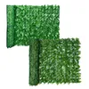 Fiori decorativi Ghirlande Foglia artificiale Recinzione da giardino Rotolo di schermatura Dissolvenza UV Protetto Privacy Decorazione Parete Paesaggistica Edera