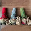 Décorations de Noël Gnomes Poupée en peluche Ornement exquis multicolore moderne avec sac cadeau pour nain Gnome