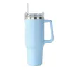 Water Bottles 40Oz Reusable Tumbler With Handle And St Stainless Steel Insated Travel Mug Tumblers Keep Drinks Cold Drop Delivery Ho Dheng