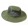 Cappelli a tesa larga da uomo Berretto da pesca da campeggio all'aperto Protezione solare Boonie Hat Canvas Donna Gorras Hombre Casquette Homme