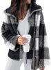 Women's Wool & Blends Nowsaa Woolen Short Coat Women Plus Size Jacket Elegant Surchemise Francais Maxi Fall Winter Top Loose Streetwear Kore