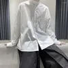 Kvinnors blusar qweek harajuku kvinnor och män blus mörk överdimensionerad skjorta japanska kläder gotiska långärmad topp bf streetwear mode