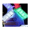 Party Decoration Waterproof Outdoors Lamp Christmas Wedding Celebration Led Strip Lights String Fishing Net Lamps Neon Reticate High Dhpwp