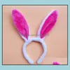 Andra evenemangsfestartiklar Plush Bunny Ears H￥rband S￶t pannband p￥sk f￶r dekoration Favor SN3661 Drop Delivery Home Garden FE DHG1H