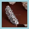 Band Rings Wedding Women Crystal Rhinestone Cuff Big Sier Gold Drop Delivery Jewelry Dh751