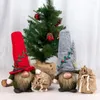 Décorations de Noël Gnomes Poupée en peluche Ornement exquis multicolore moderne avec sac cadeau pour nain Gnome