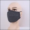デザイナーマスクダストプルーフクロスフェイスマスク洗える再利用可能なマスカリラファッションアンチスモーク呼吸器調整可能な毎日の保護スターDHRWB
