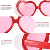 Running Shorts 9pcs Party Eyeglasses Valentine's Day levererar solglasögon hjärtform