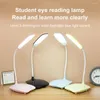 Bordslampor LED -lampa Touch Diming Portable Desk USB 3 Färg Stepless Dimble Night Light Eye Protection Bedroom Bedside