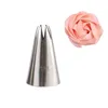 Baking Tools & Pastry 3Pcs Stainless Steel Nozzles Set Rose Cookie Flower Mouth DIY Icing Piping Tips Cupcake Cake Decorating