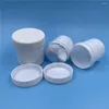 Storage Bottles 50Pcs Plastic Straight Bottle PE Sample Tank Sub-bottling White Wide-mouth Ink Acid Alkaline Container Thickened