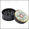 Accessoires Tabac en métal Broyage Hine Diamètre 30 mm Broyeur d'herbes 3D Apparence exquise 3 couches d'épices à base de plantes Livraison à domicile G Dhkwt