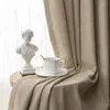 Curtain 2023 Nordic Minimalist Chenille Jacquard Sound Insulation Curtains For Living Dining Room Bedroom