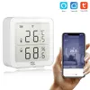 Smart Home Control Tuya WIFI 2.4G Temperature And Humidity Sensor With LCD Display Support Alexa Life APP