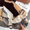 Foulards 2023 coréen automne et hiver coton femmes écharpe mince mode porter châle chaud soie plissé tête